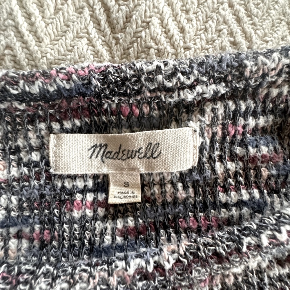 Madewell women’s space-dye cropped sweater top, size S - Picture 5 of 5